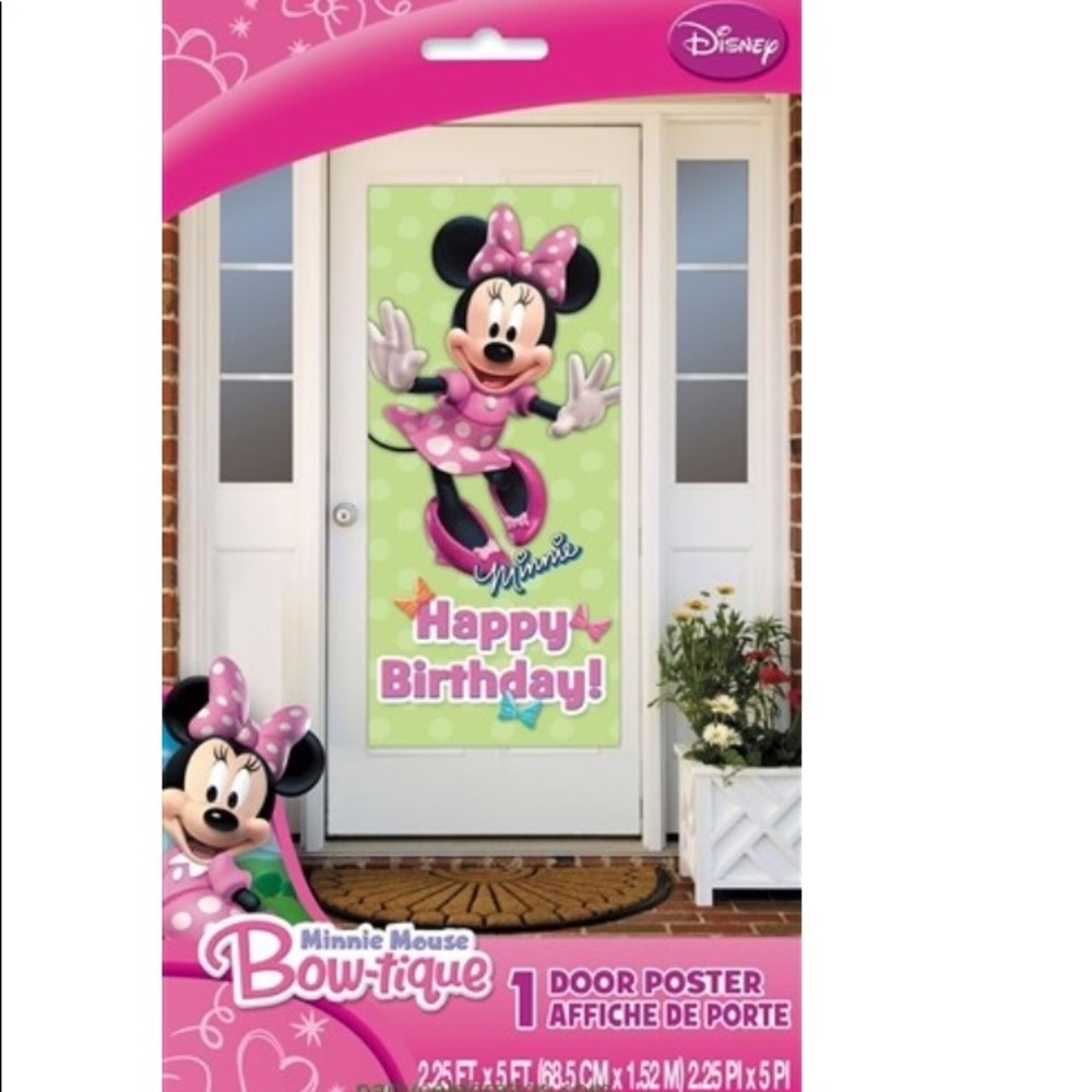 NEW Minnie Mouse Party Door Poster